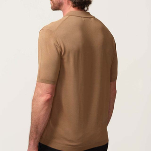 เสื้อยืดออกกำลังกายผู้ชาย แขนสั้น คอซิป ผ้าฝ้าย 100% แห้งเร็ว ระบายอากาศดี เป็นมิตรกับสิ่งแวดล้อม - Product Image 4