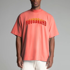 Nueva Llegada Camiseta Ringer de Alta Calidad para Hombre con Hombros Caídos, Algodón Pesado, Estilo Urbano, Ajuste Holgado, Transpirable, Venta al por Mayor - Product Image 4