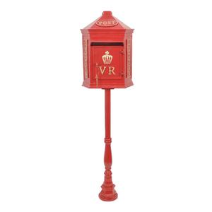 Handmade Custom Post Box With Stand Blue Coated Latest Arrival <b>Ground</b> Mount Weatherproof Letter Box For Events Supplier - Product Image 5