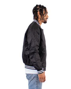 Chaqueta Bomber Varsity Personalizada para Hombre con Cuello y Puños Acanalados y Diseño Urbano Premium - Product Image 3