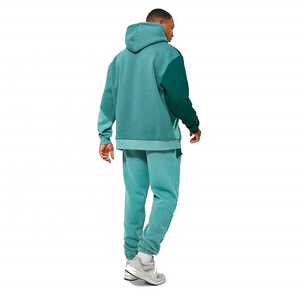 ชุดฮู้ดดี้และกางเกงจ็อกเกอร์ลำลองสำหรับผู้ชาย ดีไซน์สีตัดต่อ เสื้อสเวตเชิ้ตผ้าฟลีซเนื้อนุ่ม ชุดวอร์มแฟชั่นสำหรับผู้ชาย - Product Image 2