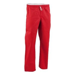 Conjunto de Uniforme de Taekwondo Rojo con Cinturón Blanco, Dobok de Artes Marciales Teñido Liso - Product Image 6