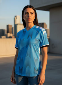 Camiseta de Fútbol de Malla Transpirable Vintage de Alta Calidad, 100% Poliéster, Antibacteriana, con Nombre de Equipo Personalizado, Cuello Redondo, Unisex, Manga Corta - Product Image 5