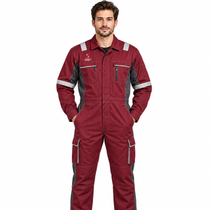 Overol de Seguridad Reflectante, Traje de Trabajo de Poliéster Resistente, Diseño de Alta Visibilidad, Ropa de Trabajo Transpirable, OEM - Product Image 1