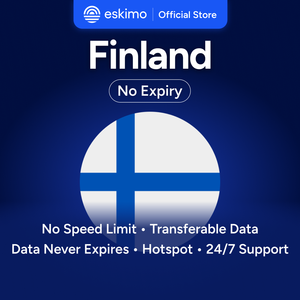 Eskimo Finland 3GB eSIM sans expiration de la data, données de voyage, vitesse rapide 5G/4G, pas de carte SIM physique requise, S-F-03 Smartphones numériques - Product Image 1