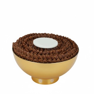 Bol à chocolat en métal argenté fait main de qualité supérieure, accessoire de luxe pour la restauration hôtelière, support à desserts, bol de service pour sucreries - Product Image 5