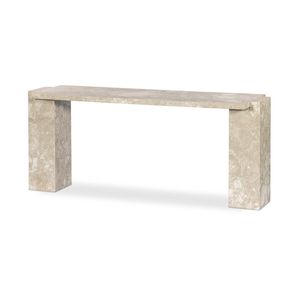 Table console en marbre à succès avec pieds en colonne cannelée, mobilier de luxe pour hall d'entrée, couloir, salon, hôtel et décoration intérieure - En promotion - Product Image 5