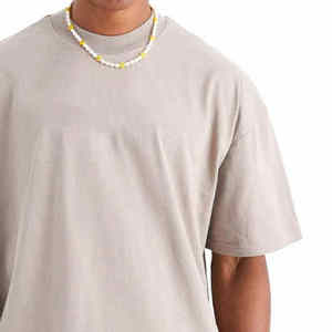 Camiseta de Hombre de Corte Regular, Antiarrugas, Cuello Redondo, Costuras en Contraste, Talla Grande, Venta al Por Mayor - Product Image 4