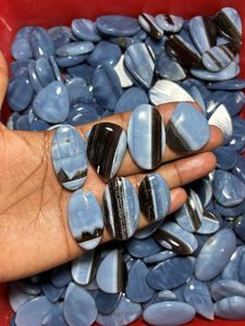 Ópalo Azul Natural de Grado AAA, Cabujón Pulido Liso, Cristal Curativo, Gema Suelta para Joyería Hecha a Mano, ASHU GEMS - Product Image 4