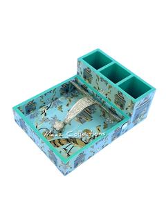 Soporte para cubiertos de madera de 3 secciones y soporte para cucharas, organizador Caddy para cocina y mesa de comedor - Product Image 5