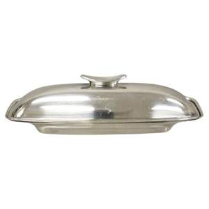 Nordic Style Silver Metal Butter Box Mirror Polished Stainless Steel Butter <b>Tray</b> with Cover Elegant Butter Case for Hotel Home - Product Image 1