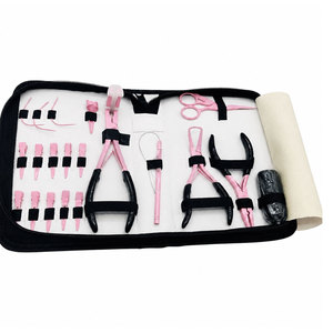 Kit Profesional de Lujo para Instalación de Extensiones de Cabello de Acero Suave Negro, Juego Completo Premium para Aplicación de Extensiones de Cabello - Product Image 1