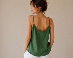 Chemise en tricot polaire à col rond bleu clair pour femmes, manches courtes, couleur unie, fermeture éclair sur le devant, coupe ample, décontractée, pour le printemps et l'été - Product Image 2