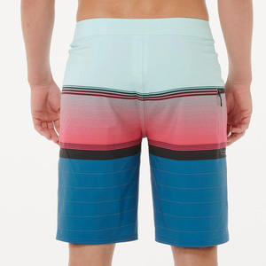 กางเกงขาสั้นชายหาดผ้าโพลีเอสเตอร์แบบแห้งเร็ว กางเกงว่ายน้ำผู้ชาย กันน้ำ ยืดหยุ่นได้ ผลิตจากผ้ารีไซเคิล สำหรับใส่เล่นกระดานโต้คลื่น - Product Image 4