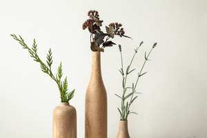 Vase de sol en bambou fait main, décoration d'intérieur, cadeau unique pour anniversaire et mariage, design sculpté écologique - Product Image 5