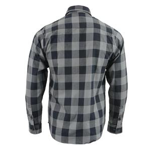 Camisa de Franela Gruesa NordicRidge Shadow Check para Hombre, Camisa de Trabajo a Cuadros de Búfalo Premium, Estilo Urbano, con Botones - Product Image 4