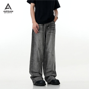 กางเกงยีนส์ทรงบูทคัทคลาสสิก Aifran สำหรับผู้ชาย ผ้ายีนส์ยืด ทรงขาบาน กางเกงลำลอง รับผลิตแบบ OEM ODM ขายส่ง - Product Image 3