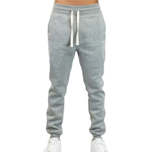 Pantalon de jogging décontracté en toile pour homme, léger, taille haute élastique, avec logo personnalisé 2026 - Product Image 1