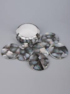 Juego de Posavasos de Nácar de Primera Calidad con Alfombrillas y Protectores Resistentes al Calor, Diseño Clásico Ecológico al Mejor Precio - Product Image 3