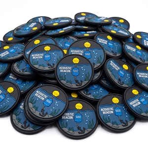 Emblemas Redondos de Silicona con Esferas de Vidrio y PVC para Flotabilidad Submarina, Venta al por Mayor, Directo de Fábrica, para Ropa de Trabajo de Investigación Marítima - Product Image 3