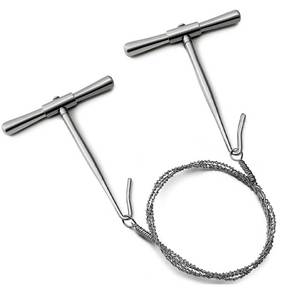 Gigli <b>saw</b> set orthopedic surgical instruments one wire two handles <b>bone</b> cutting <b>saw</b> neurosurgery orthopedic tools - Product Image 3