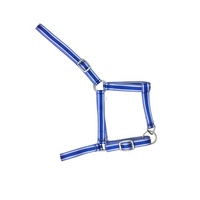 Halter PP en fourrure rose avec raccords lourds dorés
