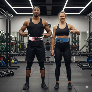 เข็มขัดยกน้ำหนัก Rexfit Sports Professional แบบปรับได้ สำหรับทุกเพศ ทำจากหนัง ใช้สำหรับฟิตเนส เพาะกาย ช่วยพยุงหลัง - Product Image 2