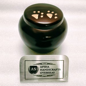 โกศบรรจุอัฐิสำหรับผู้ใหญ่ทรงกลม แบบอเมริกัน/ยุโรป ทำจากทองเหลือง/อะลูมิเนียม สำหรับเก็บรักษา - Product Image 4