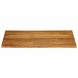 Plateau de table en bois de manguier massif de taille moyenne avec finition chêne, table à manger élégante - Product Image 3