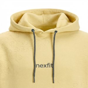 <b>Mens</b> Custom Hooded Sweatshirt Athletic Casual Pullover <b>Long</b> <b>Sleeve</b> <b>Top</b> Drawstring Hood Front Pocket OEM Wholesale ODM Nexfit - Product Image 3
