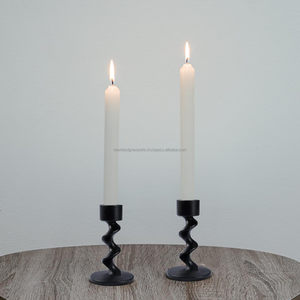 Home Decorative Metal Spiral Taper <b>Candle</b> Holders Elegant <b>Lanterns</b> & <b>Candle</b> Jars <b>for</b> Christmas Festivities - Product Image 3