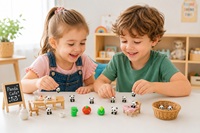 Set Penghapus Promosi Panda Lucu dan Modis, Penghapus Karet Mini Kawaii, Alat Tulis Bertema Hewan Kreatif untuk Anak-Anak, Mainan Sekolah