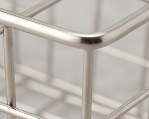 Premium Rectangular Metal <b>Wire</b> <b>Storage</b> <b>Basket</b> With Handles Simple Multi Purpose Neatening Organizer For Home - Product Image 2