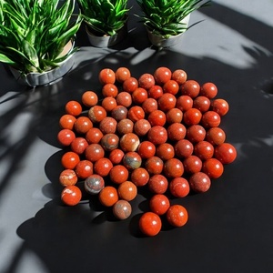 สินค้ามาใหม่ลูกคริสตัลทรงกลมขนาดเล็กสีแดงแจสเปอร์ธรรมชาติคุณภาพสูงลูกทรงกลมแกะสลักสไตล์ฮวงจุ้ยสำหรับตกแต่งรถบ้าน - Product Image 3