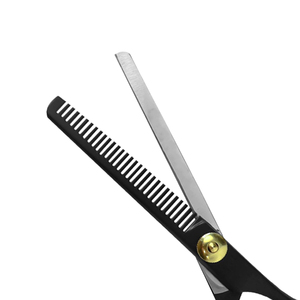 Ciseaux professionnels pour cheveux de 6,0 pouces, ciseaux à effiler à dents en V, ciseaux de coiffure en acier japonais à pointe droite et arrondie - Product Image 3