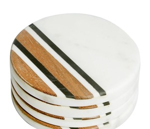 Juego de Posavasos Creativos de Madera y Resina Epoxi para Regalos de Inauguración de Casa, Recuerdos de Boda y Accesorios de Decoración para el Hogar Personalizados - Product Image 3