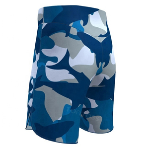 <b>Men</b> Blue Camouflage MMA <b>Shorts</b> Regular Fit Quick Dry Polyester Training Wear Mixed Martial Arts Adult Size MMA Gear <b>Shorts</b> - Product Image 4