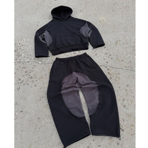 Survêtement ample à capuche en polyester/coton de poids moyen, service OEM de mode personnalisé pour homme – Collection Hiver - Product Image 1