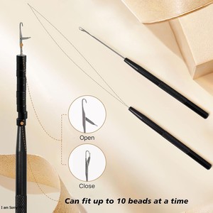 Kit de herramientas para extensiones de cabello TEEJAY con alicates, clips, hilo y agujas - Product Image 2