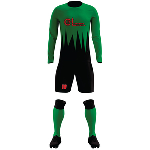 Tenue de football personnalisée moderne imprimée pour l'entraînement et les matchs, avec contrôle de l'humidité supérieur, légère, 100 % polyester - Product Image 1