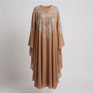 Robe Abaya Grande Taille de Qualité Supérieure pour Femme en Mousseline Respirante – Nouvelle Robe de Soirée Élégante et Modeste pour Tenue Islamique - Product Image 1