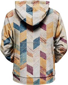 Sweat-shirts et sweats à capuche imprimés pour hommes automne impression numérique solide 100% coton biologique vente en gros - Product Image 2