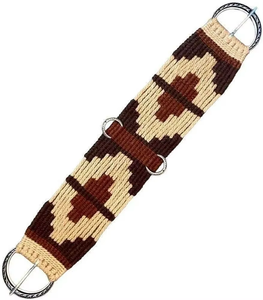 Sangle de selle western en mohair tissée à la main de qualité supérieure, respirante et durable, pour l'équitation, avec ferrures en acier inoxydable - Product Image 3