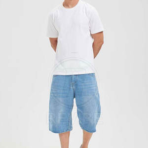 Pantalones Cortos Vaqueros Casuales Holgados de Alta Calidad Más Vendidos para Hombre, 100% Algodón, Transpirables y Ecológicos - Product Image 3