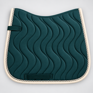 Échantillon Gratuit Tapis de Selle d'Équitation pour Dressage avec Bordure Assortie, Couleur Personnalisée, Logo, Finition Pailletée, Taille Personnalisée OEM/ODM - Product Image 6