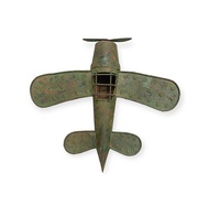 Modèle d'avion suspendu Art Déco en fer de 12 pouces, artisanat métallique décoratif pour collection, décoration sur le thème de l'aviation pour la maison et le bureau