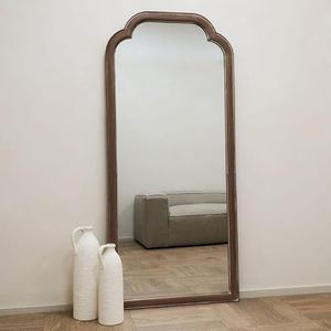 <b>Arched</b> Top <b>Full</b> <b>Length</b> Floor <b>Mirror</b> Wooden Framed Wall <b>Mirror</b> Decorative Body Dressing <b>Mirror</b> for Bedroom Living Room - Product Image 1