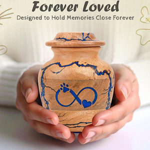 Wholesale Solid Wood Cremation Urn for Adults Wooden Funeral Urn with Secure Bottom Opening by AYAANS - Product Image 5