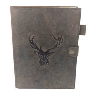 สมุดบันทึกพิมพ์ลายการ์ตูน A5 หนังแท้สไตล์ลำลอง ดีไซน์แบบกระเป๋าถือ พกพาสะดวกสำหรับการเขียนเชิงสร้างสรรค์และบันทึกประจำวัน - Product Image 1