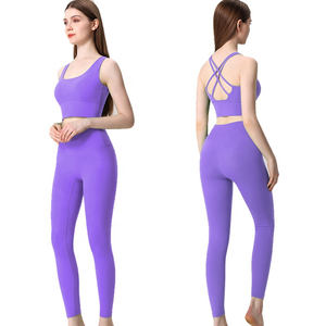 Heavy Fashion Printed Fitness Workout Yoga Set Sports Bra And Legging Set - Product Image 3